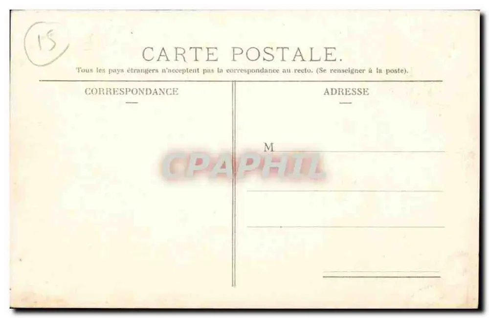 Cantal — Cachoeira da Conche — Perto de Vic-sur-Cère — n° 278 - Verso