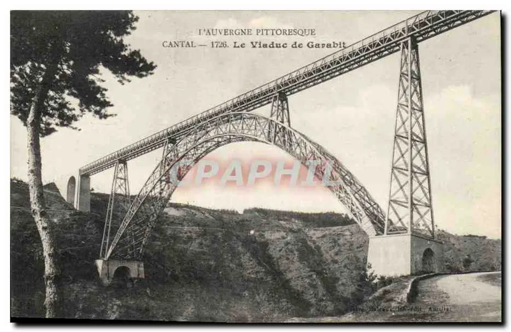 O Viaduto de Garabit — Cantal — Editor: H. Béret, Aurillac - Frente