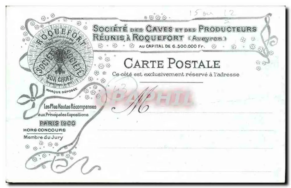 SAINT-FLOUR — Allgemeine Ansicht — Verlag B. ARNAUD — Lyon-Paris, 2. Serie, Nr. 8 - Rückseite