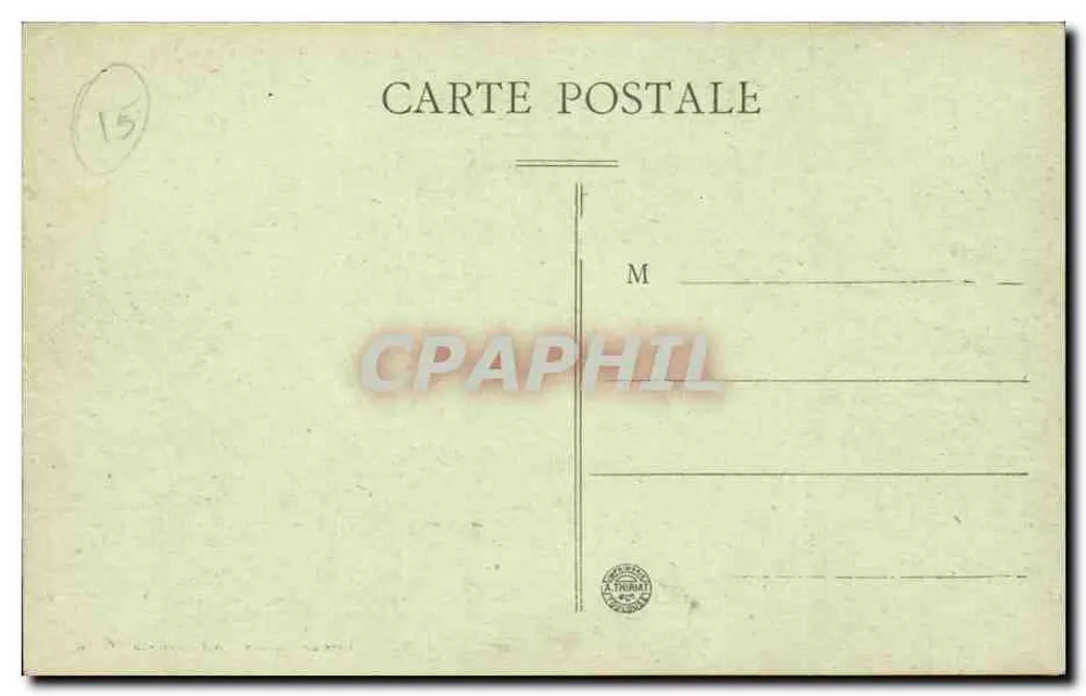Vic-sur-Cère — Avenue du Pont — Germaio Malroux, Verleger-Bibliothekar Aurillac - Rückseite