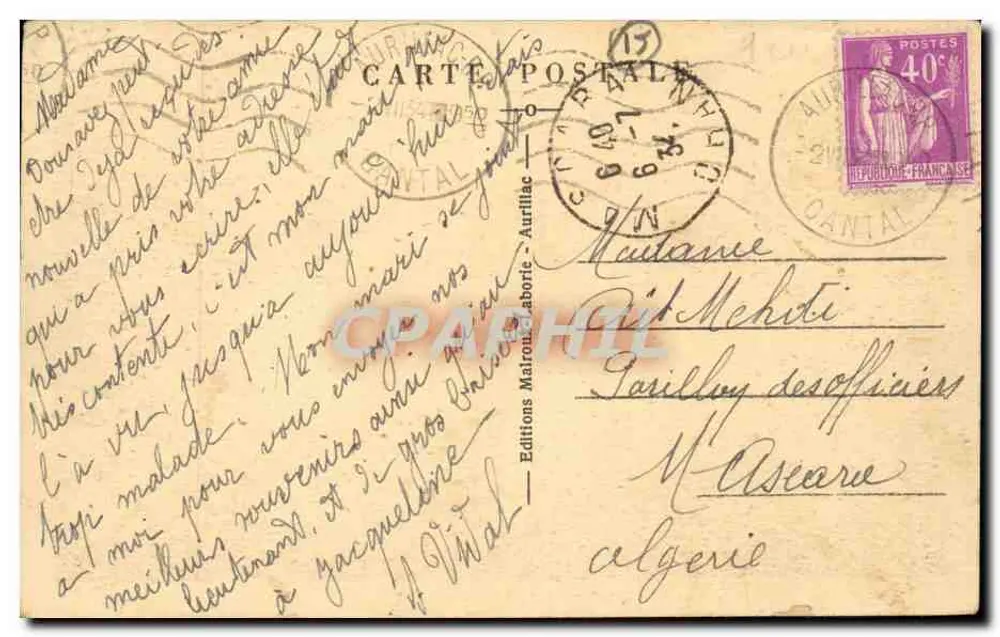 Le Lioran — La Vallée — Le Cantal pittoresque — Éditions Malroux, Aurillac - Verso