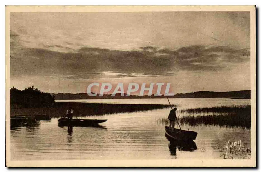 Abenddämmerung über Étang de Léon — Les Landes de Gascogne — Art Lyon Editions - Vorderseite