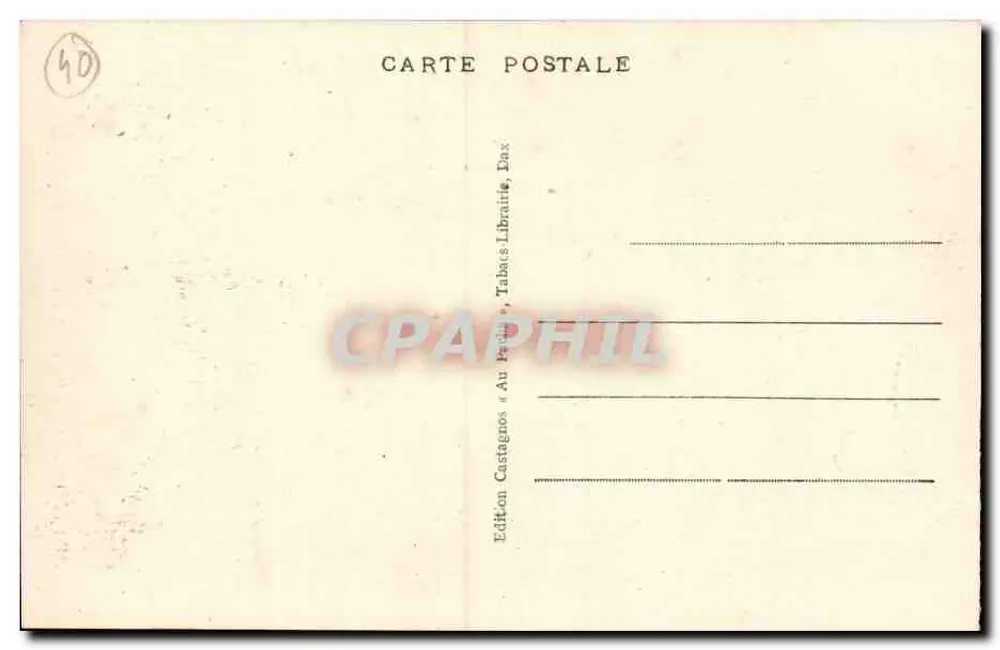 DAX - Monumento ai Caduti e Cattedrale — Edizione Castagnos, Dax - Verso