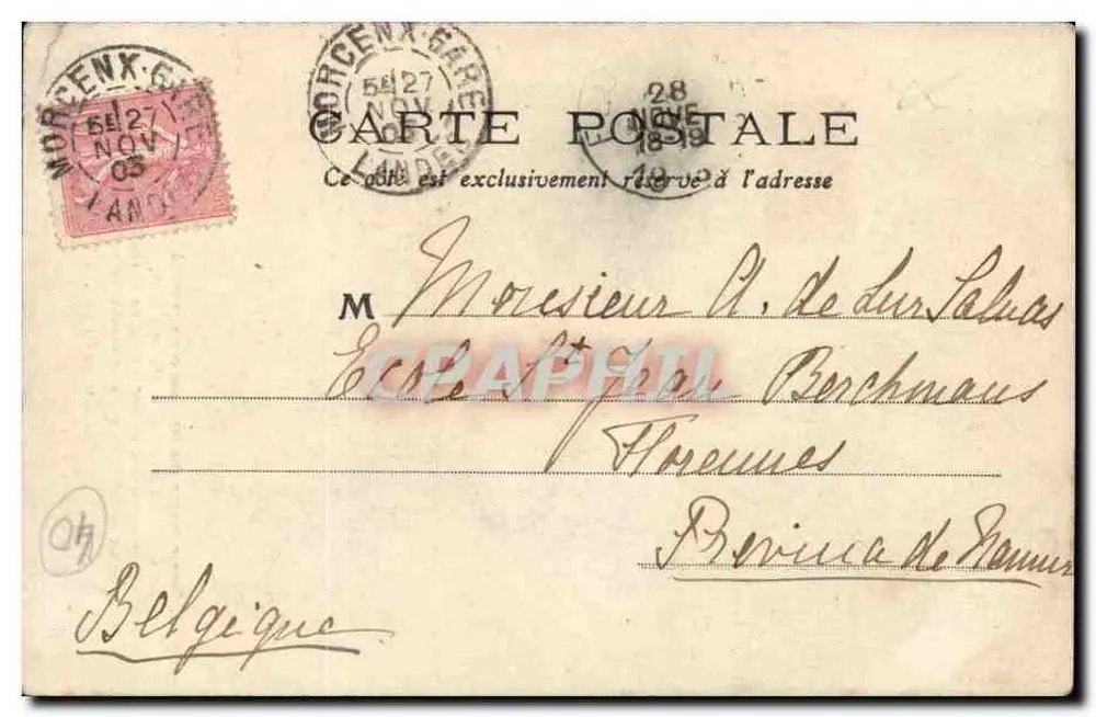 Le Pin des Landes — Resiniers — F. Bernolet, Arluzanx - Rückseite