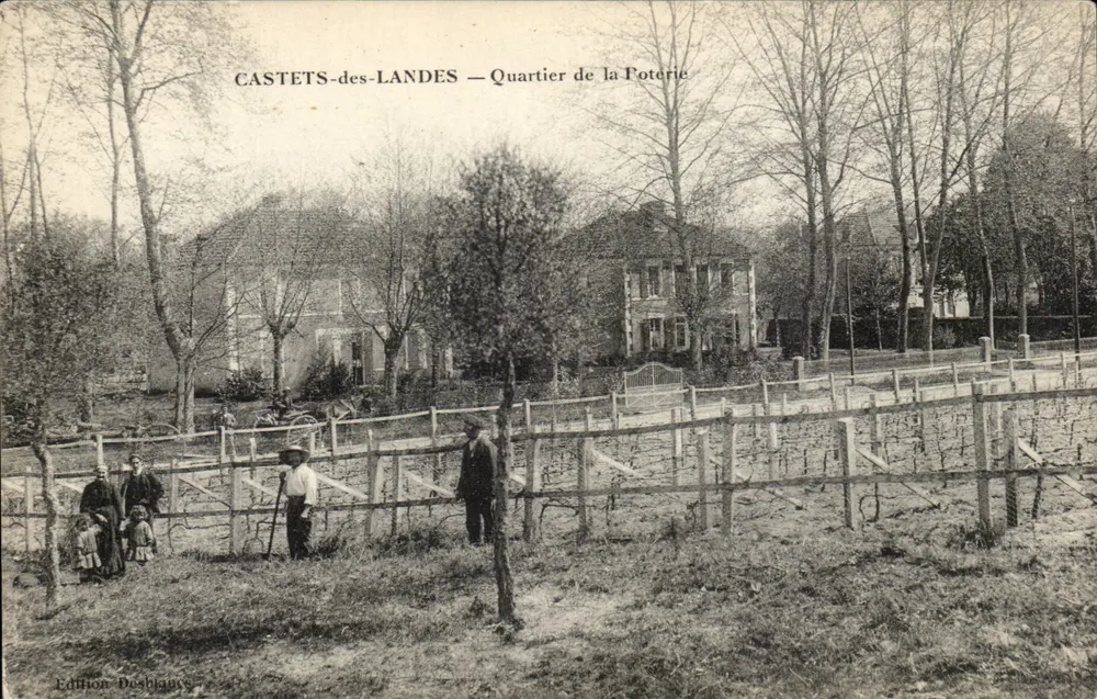 CASTETS-des-LANDES — Bairro da Poterie — Edição Desbours - Frente