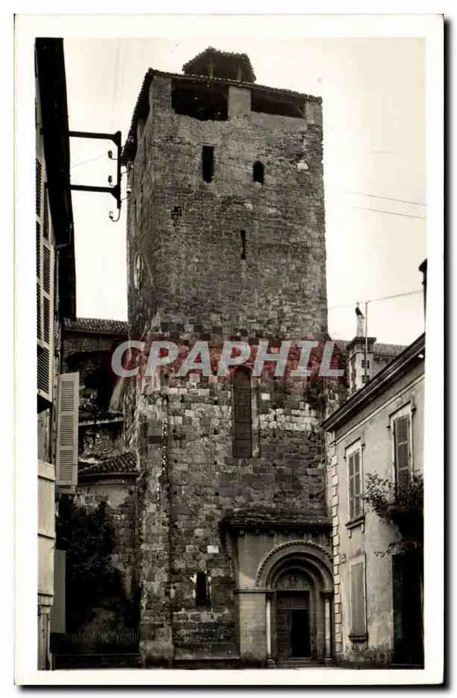 St-Sever-sur-l'Adour — Kerktoren - Kleine Deur - Voorkant