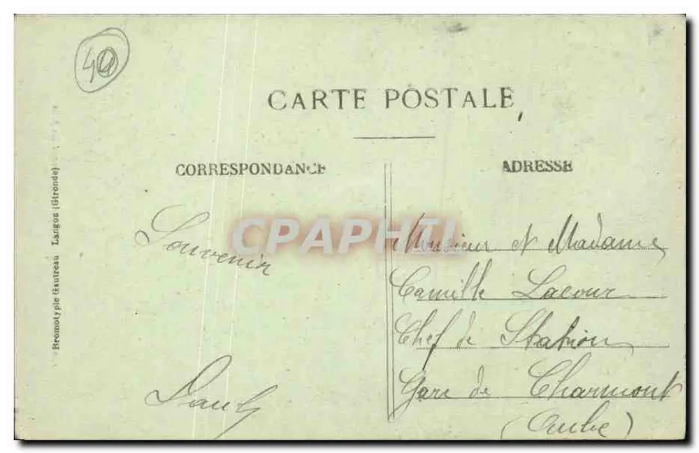 In den Landes — Harterer im Pinienwald — Bromolytipe (Chronde) - Rückseite