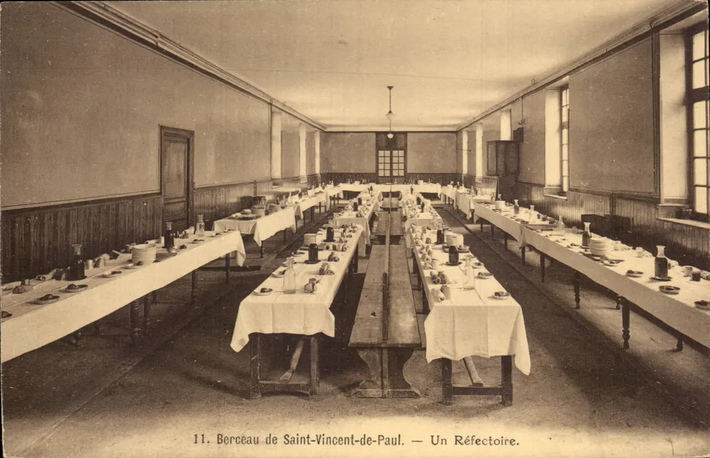 Krippe von Saint-Vincent-de-Paul — Ein Refektorium — Éditions Universitaires Tourte et Pélouze, Paris - Vorderseite