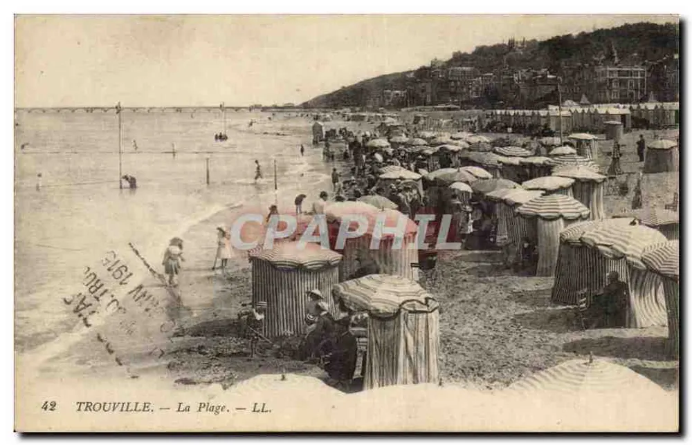 TROUVILLE — A Praia — LL. - Frente