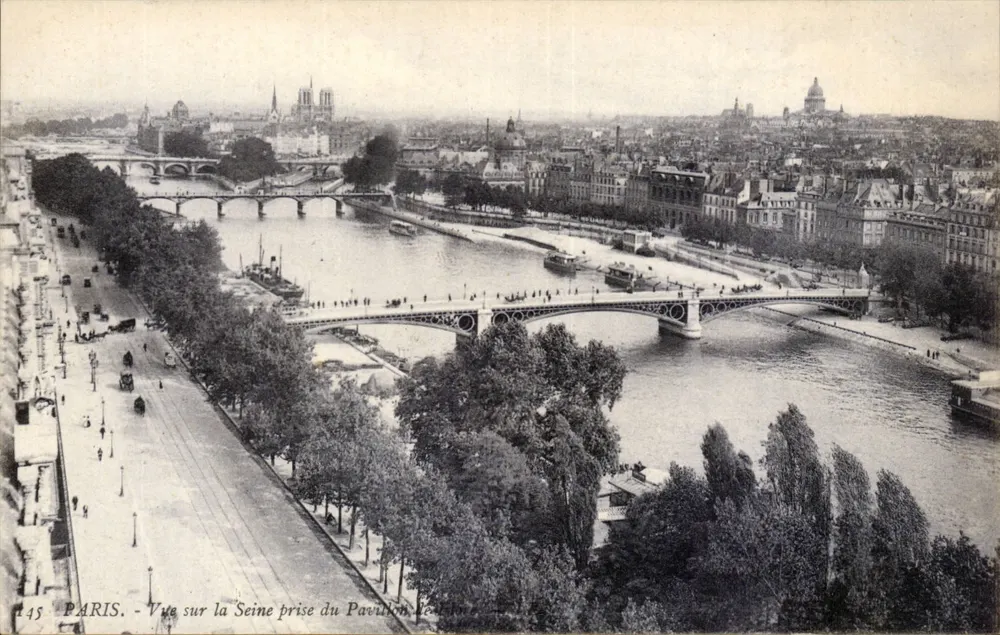 Paris — Ansicht der Seine vom Pavillon de l'Île — n° 445 - Vorderseite
