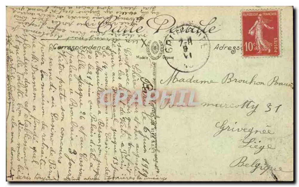 Paris — O Panteão — A Rue Soufflot — LL - Verso