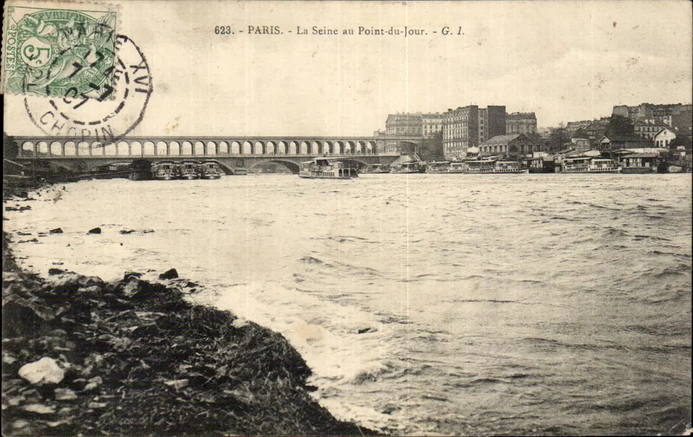 Paris - A Sena ao Point-du-Jour - G. I. - Frente