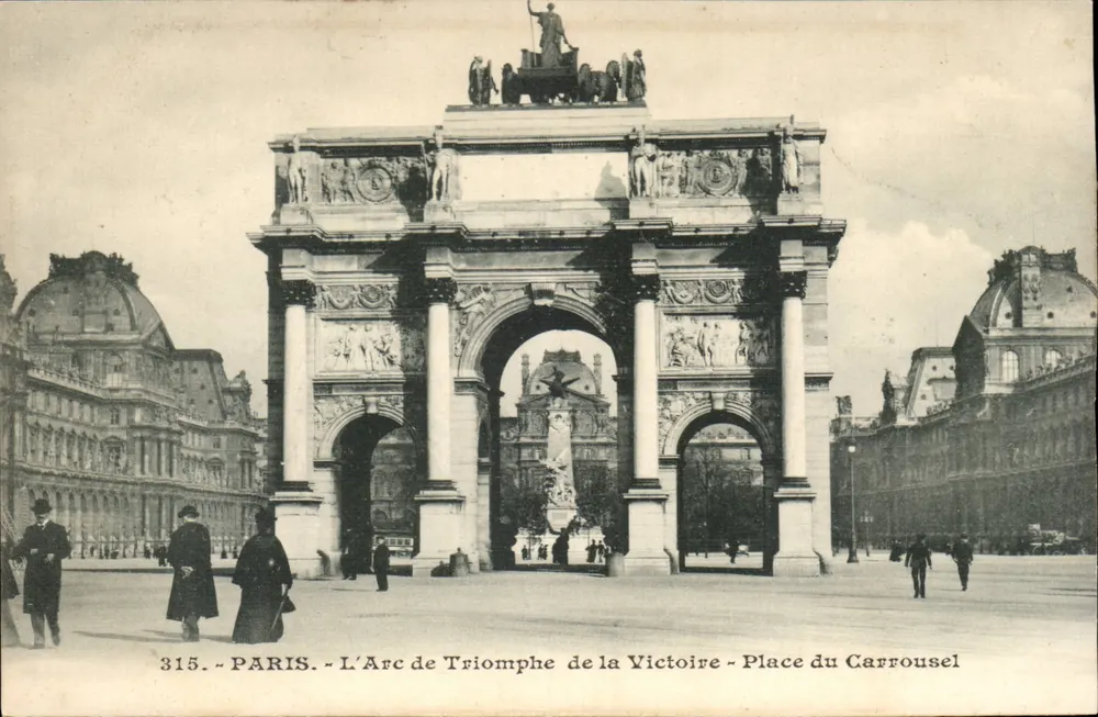 Paris - Der Triumphbogen der Sieg - Place du Carrousel - 315 - Vorderseite