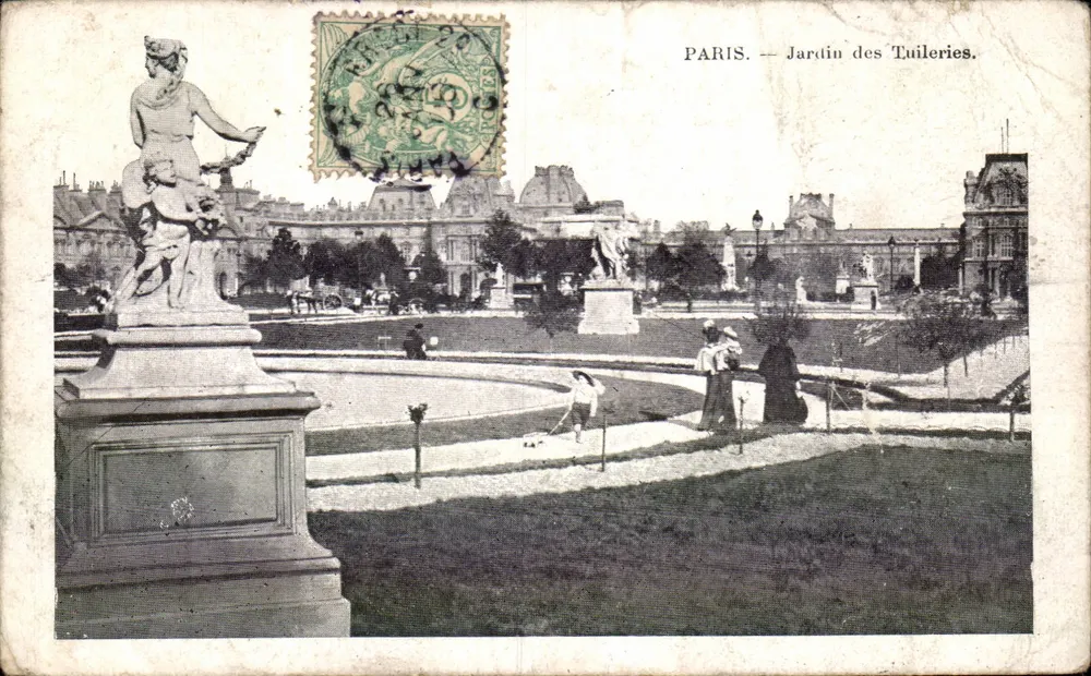 Paris — Jardim das Tuileries — editor não visível - Frente