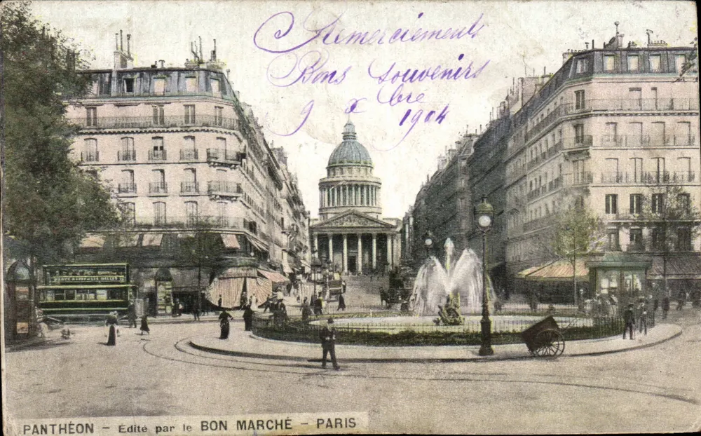 Panteão — Paris — Editada pelo Bon Marché - Frente