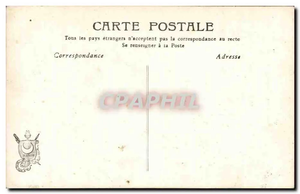Junge Frau — Schätze einer jungen Frau — Paris, Nr. 3.149 - Rückseite