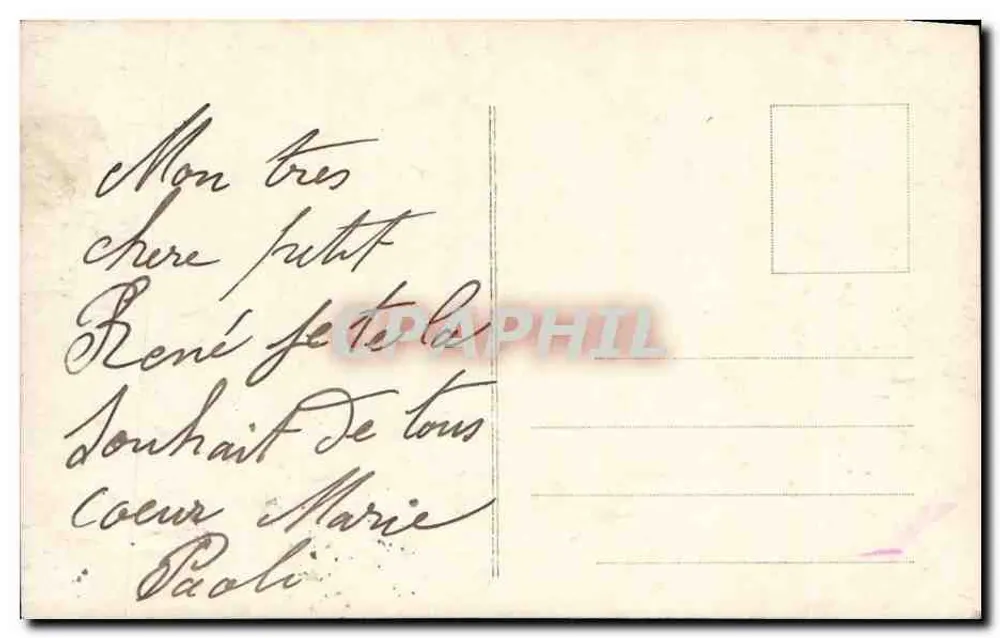 Kinder vor einem dekorierten Tor — Verlag E.LA, Nr. 950 - Rückseite