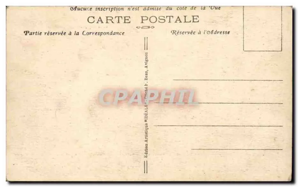 Avignon — O Ponte Saint-Bénézet e a Capela (século XII) — Edição Artística IDÉALE - Verso