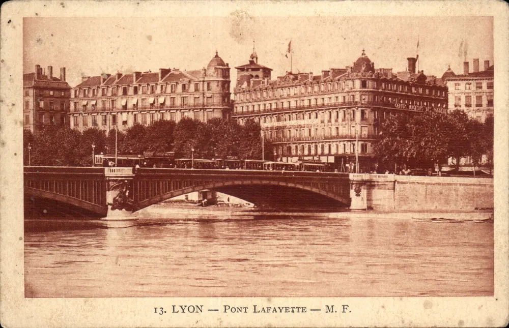 Lyon — Most Lafayette — M. F. - Awers
