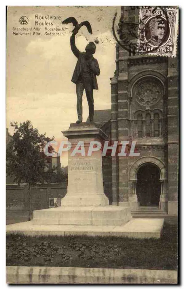 Monumento Albr Rodenbach — Rousselare — editor N. Vels - Frente