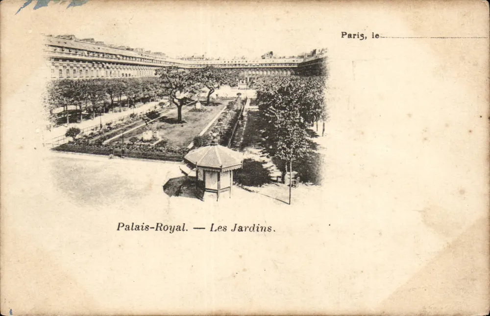 Palácio-Royal — Os Jardins — Paris - Frente