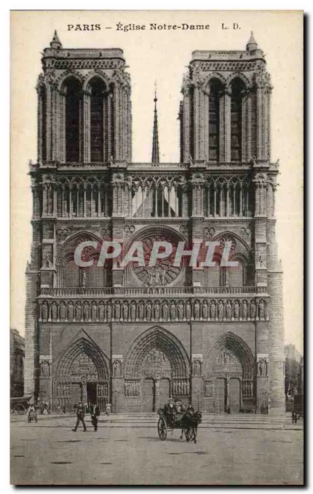 Paris – Igreja de Nossa Senhora — L. D. - Frente
