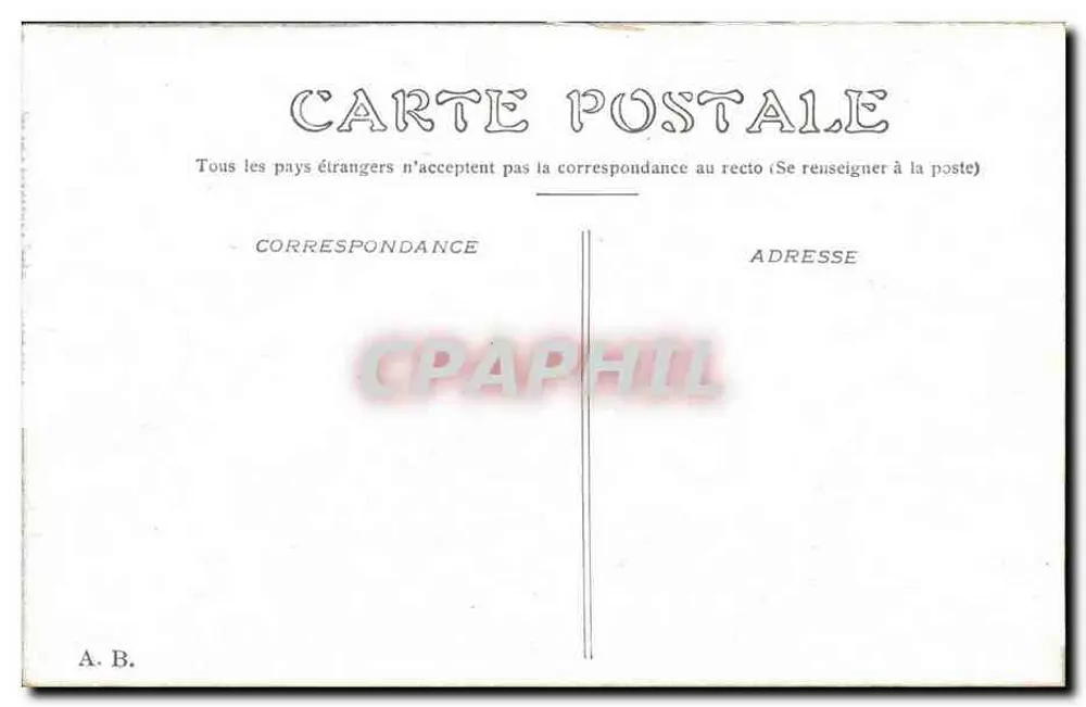 Paris — A Conciergerie — A. B. - Verso