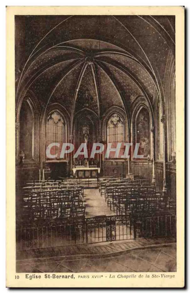 Kirche St-Bernard, Paris XVIIIe — Die Kapelle der Heiligen Jungfrau — n°10 - Vorderseite