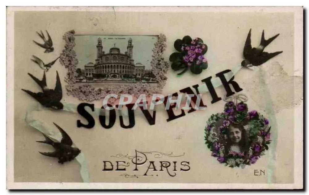 Paris - A Madeleine — Lembrete de Paris — E.N. - Frente