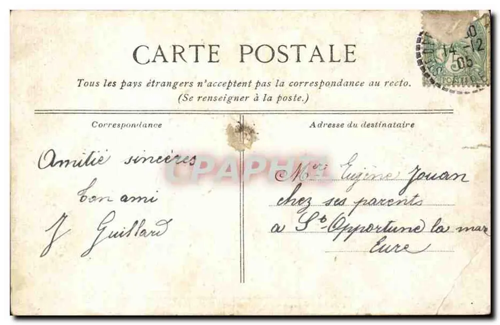 Paris — A cour do museu Carnavalet — L. P. & Cie - Verso