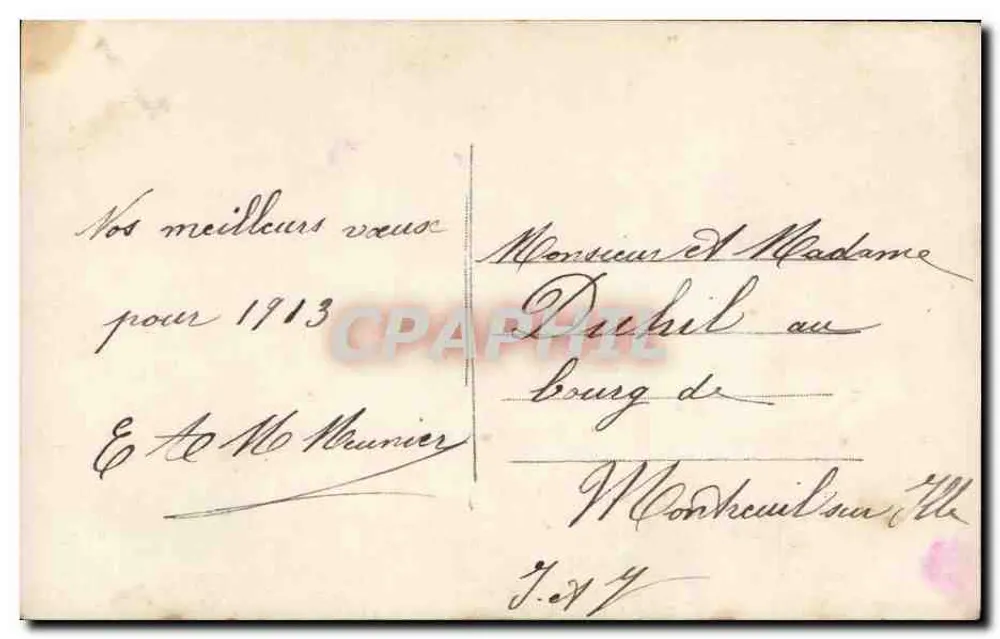 Mädchen in Pelzkleid — Frohe Weihnachten 1913 — Serie S14, unbekannter Verlag - Rückseite