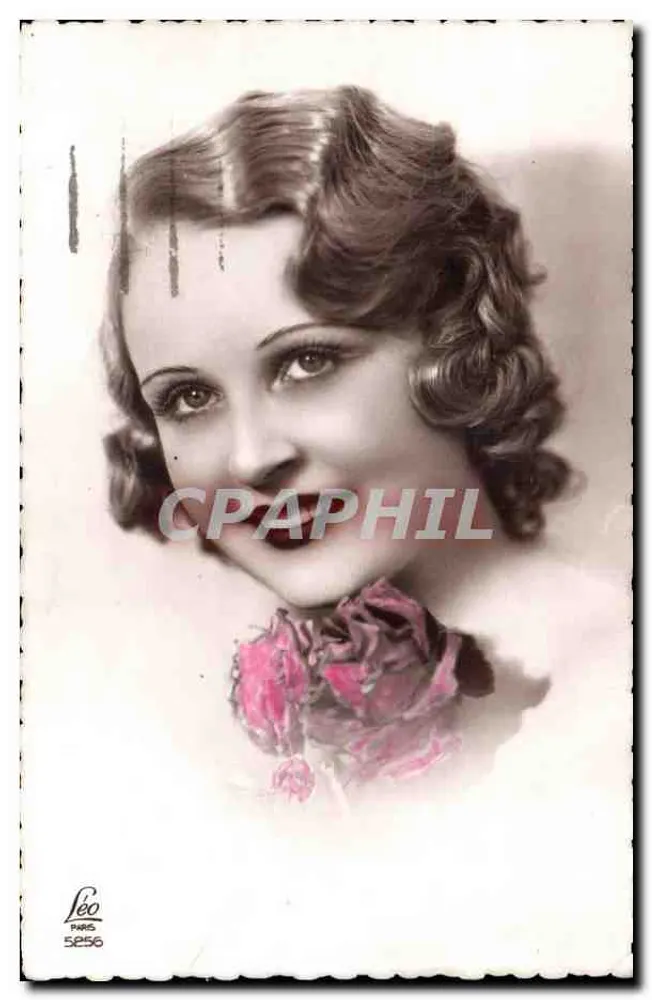 Porträt einer Frau — Rosen — Léo Paris 5256 - Vorderseite