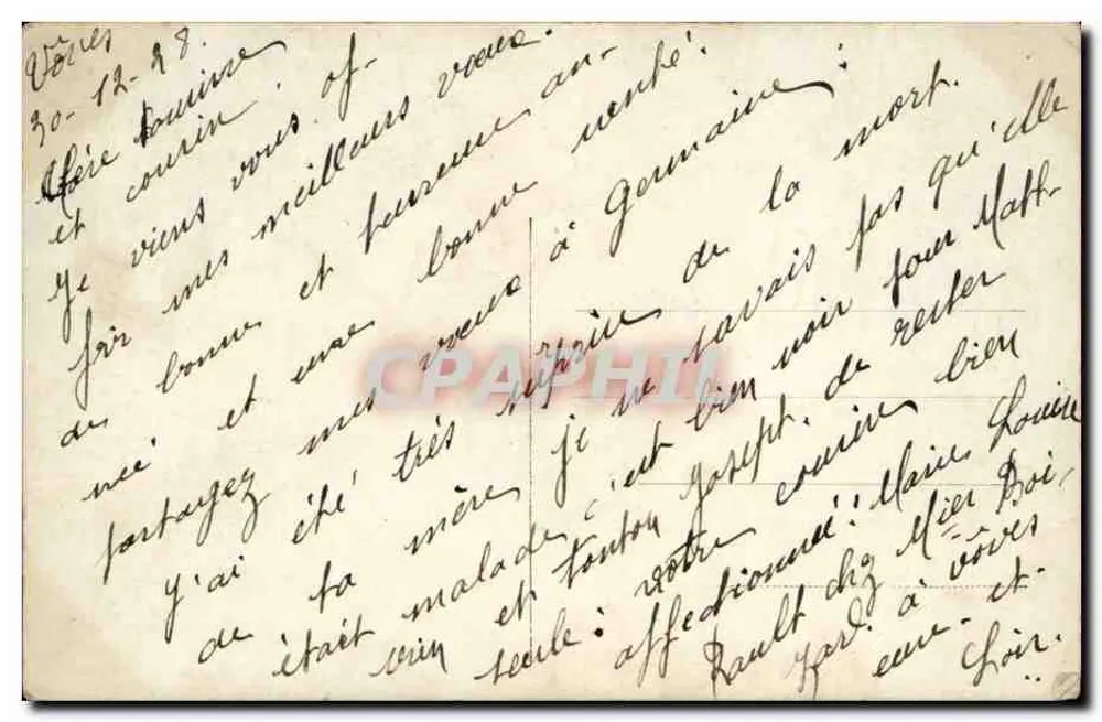Junge in Schuluniform — mit Blumenstrauß — FURIA 1918/3 - Rückseite