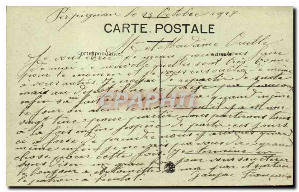 Perpignan (P.O.) — Invoer van de Faubourg Notre-Dame — Fau, uitgever Perpignan - Achterkant