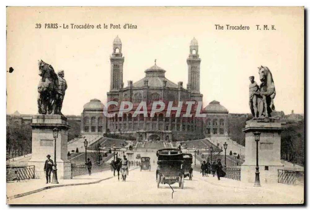 Paris - Das Trocadéro und der Pont d'Éna — T.M.K. n°39 - Vorderseite