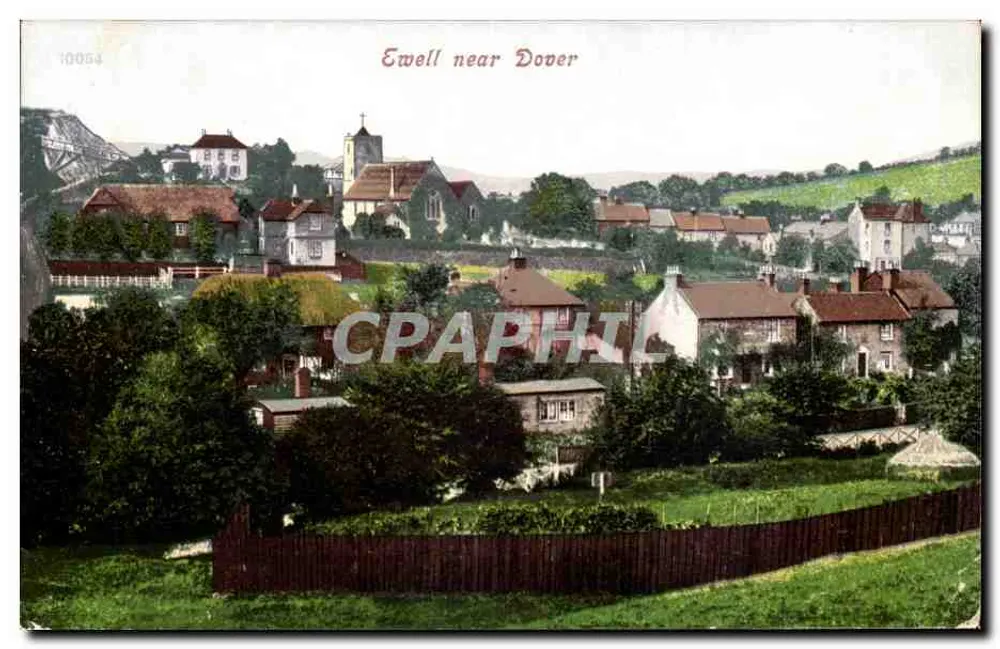 Ewell bij Dover — panoramische weergave — onbekende uitgever, n° 10054 - Voorkant