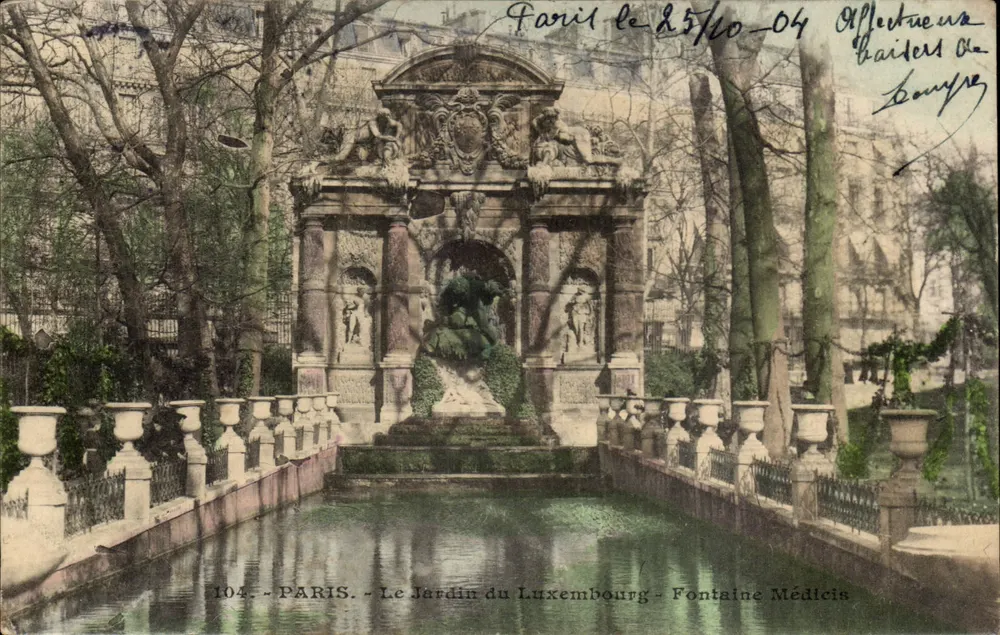 Paris - Le Jardin du Luxembourg - Fontaine Médicis — anonymer Verlag, Seriennummer 104 - Vorderseite