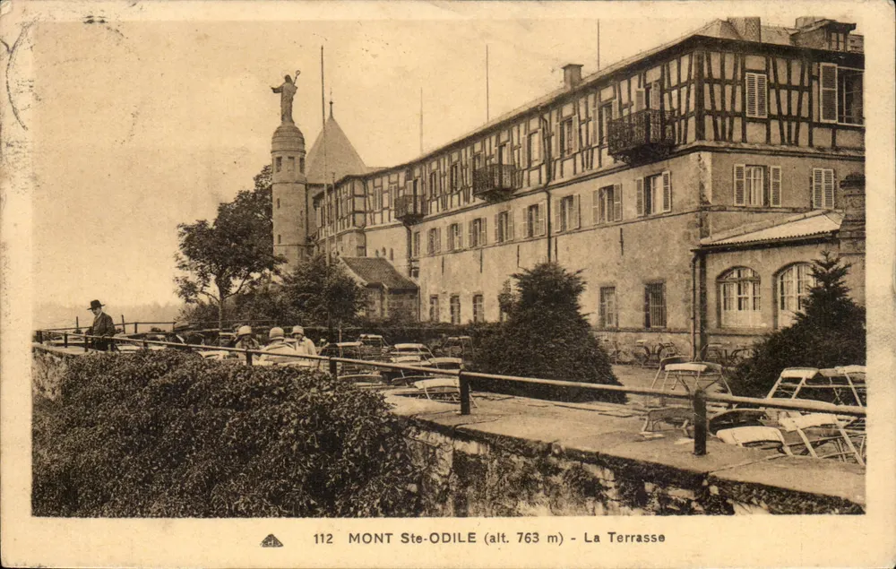 Monte Ste-Odile (alt. 763 m) — A Terrasse — editor desconhecido, n° 112 - Frente