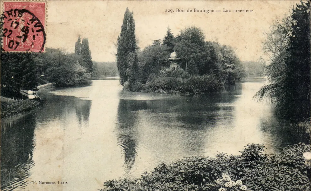 Bois de Boulogne — Oberer See — P. Marmuse, Paris, n°229 - Vorderseite