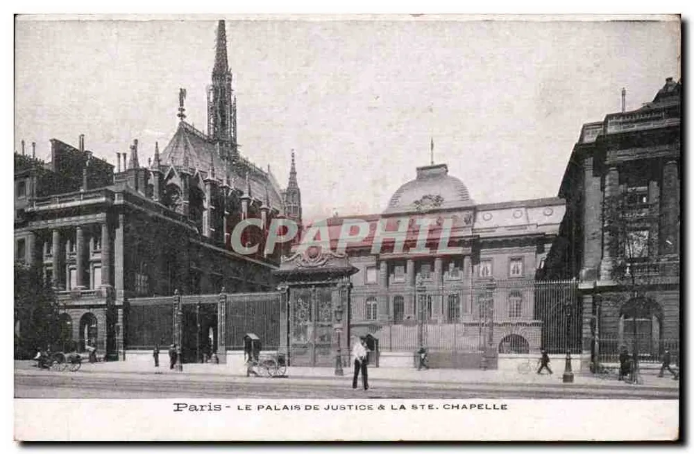 Paris - Das Palais de Justice & die Ste. Chapelle - Vorderseite