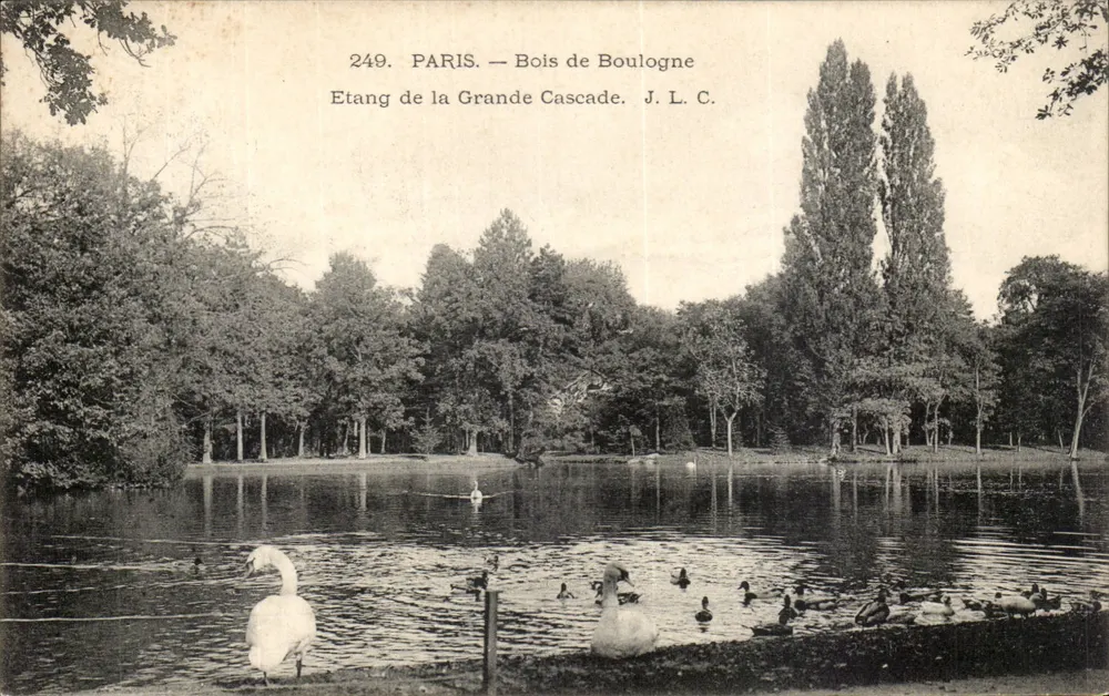 Paris — Bois de Boulogne — Etang de la Grande Cascade — J. L. C. n°249 - Vorderseite