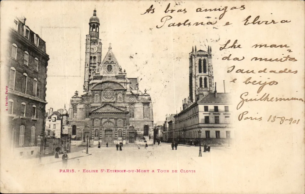 Paris - Kirche Saint-Etienne-du-Mont & Turm von Clovis — A. Terido, Paris - Vorderseite
