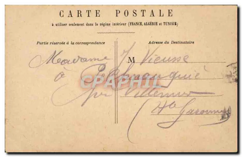 PARIS - Colunata do Louvre — editor não identificado, número de série não visível - Verso