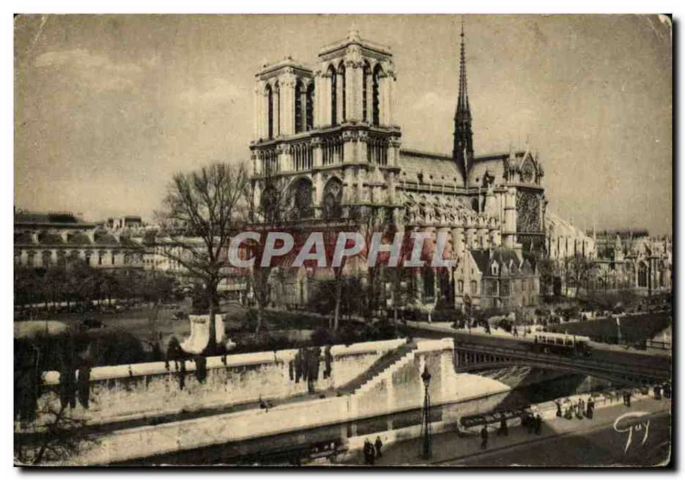 Notre-Dame de Paris — vista da Seine — Editor A. Leconte - Frente
