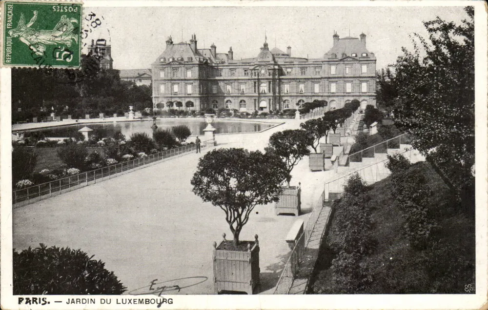 Paris — Jardim do Luxembourg — Editor E. G. (número de série não visível) - Frente