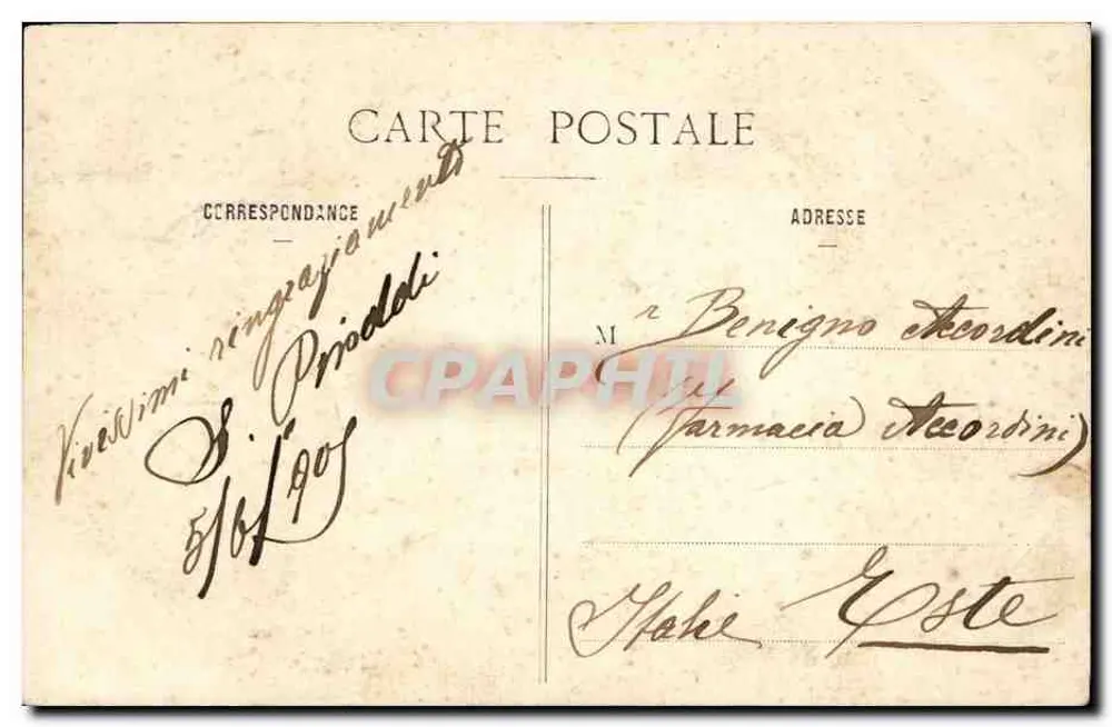 Palácio da Justiça — Paris — editor V.P.B. n° 8129 - Verso