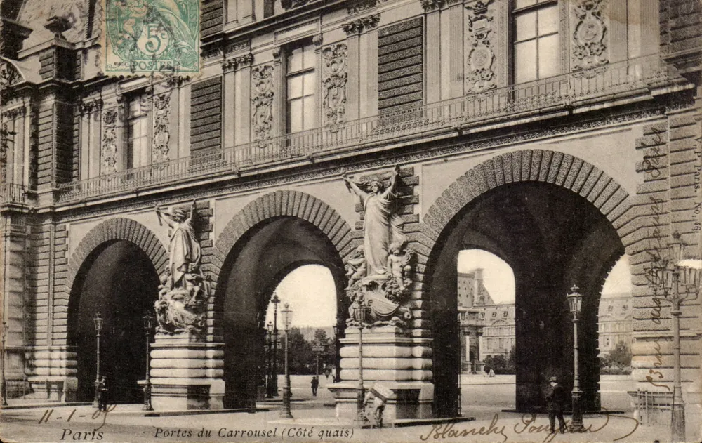 Portes du Carrousel (Seiten der Quais) — Paris — Verlag Blanche & Compagnie, Nr. 146 - Vorderseite