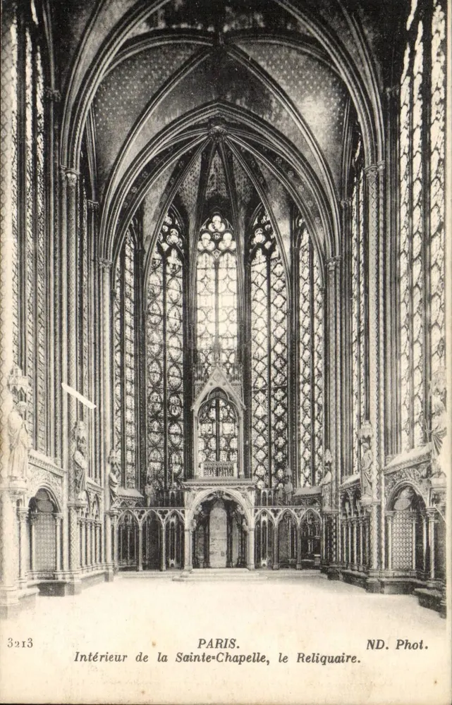 Innenraum der Sainte-Chapelle, das Reliquiar — Paris — ND. Phot. — N° 3213 - Vorderseite