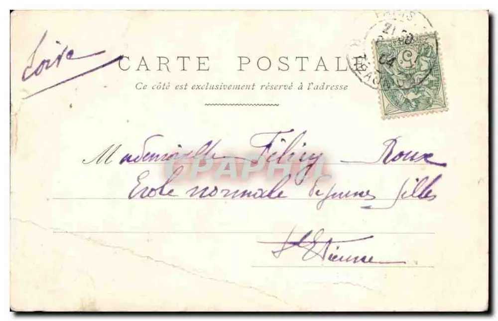 Notre-Dame de Paris — vista da fachada — editor desconhecido, n° 104 - Verso