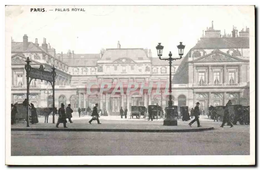 Paris — Palácio Real — editor não indicado, número de série não visível - Frente
